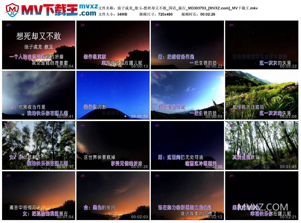 浪子成龙_歆玉-想死却又不敢_国语_流行_MD303703